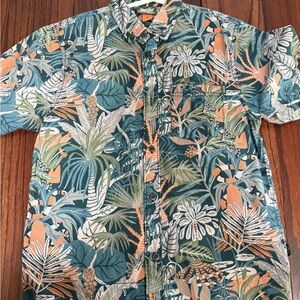 Howler Brother YOUTH Tropical Print Button-Up Shirt